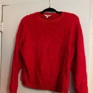 Fuzzy Sweater, Red, Large, 12-14